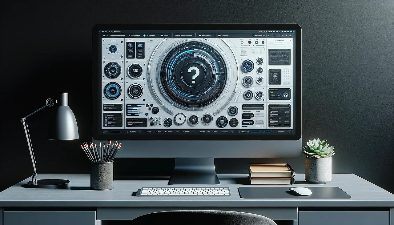 AI algorithm visualization on screen